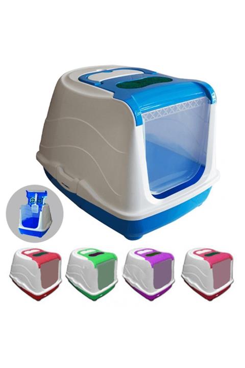 SAHİNPETSHOP Kapalı Kedi Tuvaleti