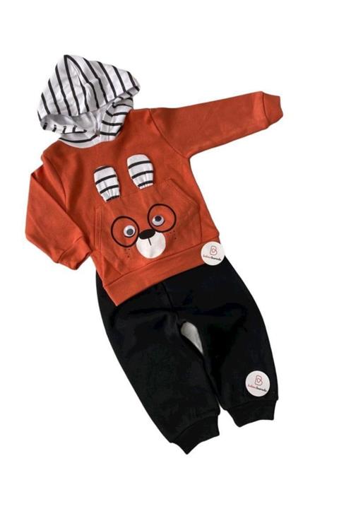 BEBECİBURADA Tavşan Kapüşonlu Bebek Ikili Takım