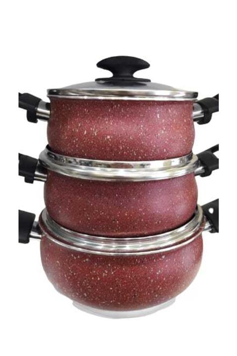 Mehtap Granit Desenli Güveç Set