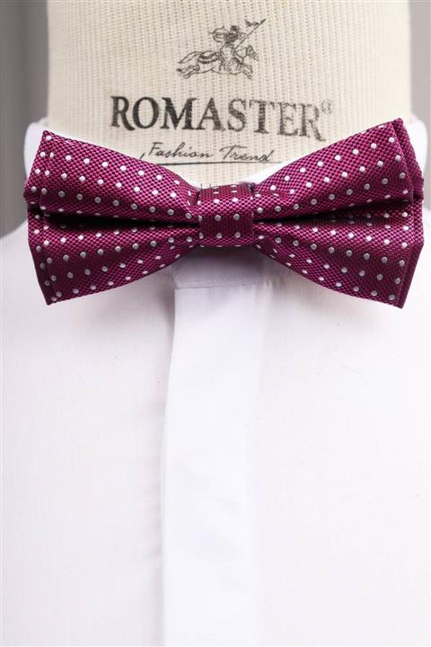 ROMASTER Pembe Renk Desenli Erkek Papyon