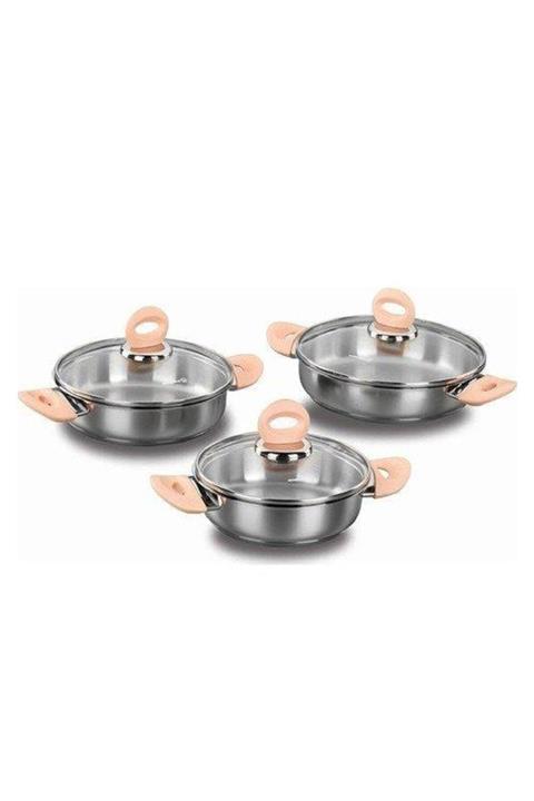 KORKMAZ Flamingo 6 Parça Omlet Tava Seti A1613