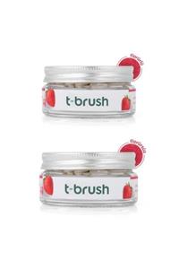 TBRUSH Çilek Aromalı Diş Macunu Tabletleri- Florürlü- Florürsüz