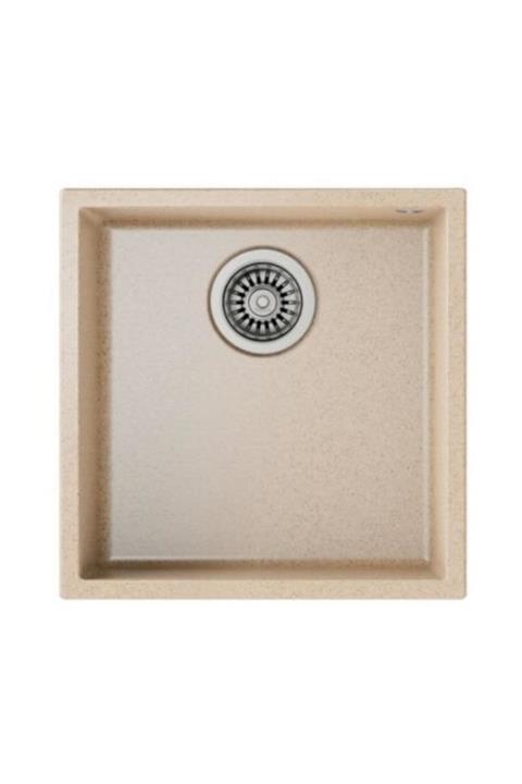Teka SQUARE  TEZGAH ALTI GRANİT EVYE BEJ 40X40 cm.