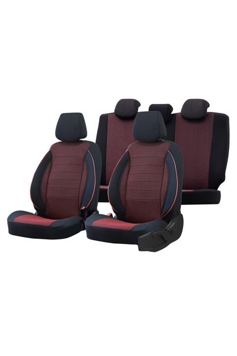 pamuklu Sport Serisi Fiat Panda Oto Koltuk Kilifi Kirmizi-siyah