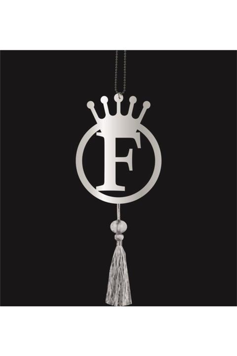 hediyepostası F Harfi Tasarım Çift Taraflı Ayna F Yazılı Harf Ayna Pleksi Araba Dikiz Aynası Süsü