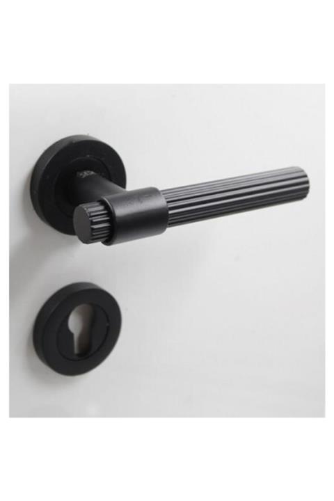 ALMITAL Kapı Kolu Oda Rozetli Bade Siyah - 200-209r-01-02