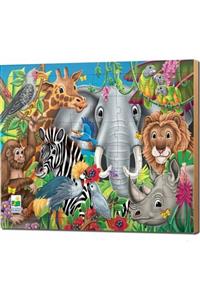 MONCHİCHİ The Learning Journey 48 Piece Lift And Discover Jigsaw Puzzle Animals Of The World