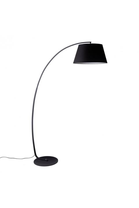 RİOLİGHT Retro Siyah Hareketli Kumaş Başlık Metal Gövde Lambader