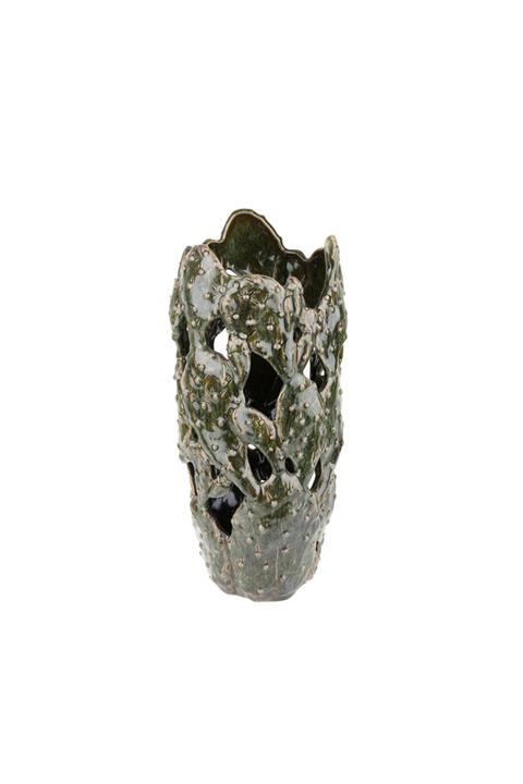 Lucky Art Hakı Yesıl Uzun Vazo