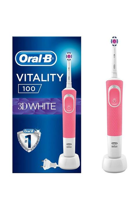 OralB 3d White Pembe Vitality Şarjlı Diş Fırçası