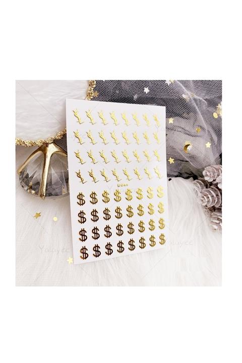 Venalisa Markalı Tırnak Sticker Nail Art Süsleme Etiket D044