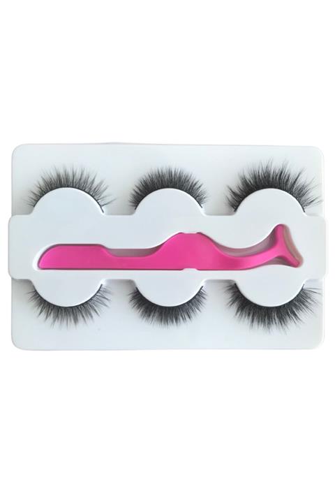 somethingma 3'lü Doğal Karma Ipek Takma Kirpik