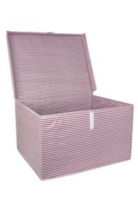 sinerjistore Çok Amaçlı Su Geçirmez Kumaş Kapaklı Pembe Düzenleyici Hurç & Kutu (50x40x30cm)