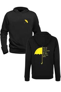 Alfa Tshirt How I Met Your Mother Dijital Baskılı Siyah Ön Arka Baskılı Sweatshirt