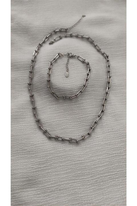 Enna Tiffany Model Kolye Bileklik Takım