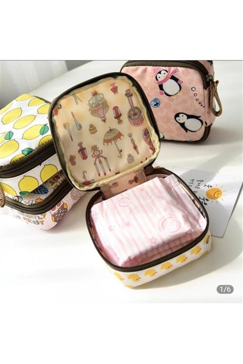 ToMorza Sıhhi Ped Maske Kozmetik Çantası