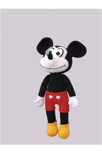 Ececraft Disnep Amigurumi Mickey Mouse (dev Boy El Örgüsü Oyuncak Bebek)