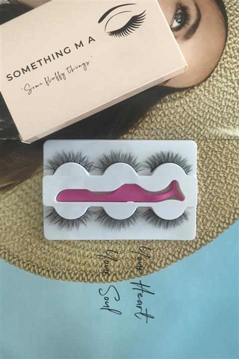 somethingma Vera Takma Ipek Kirpik 3 Çift