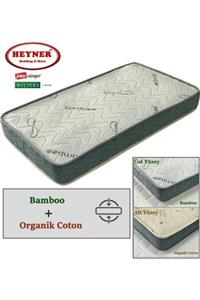 Heyner 90X200 HEYNER ÇİFT YÖNLÜ BAMBOO VE ORGANİC COTTON YAYLI YATAK 90x200 ORTOPEDİK YAYLI YATAK