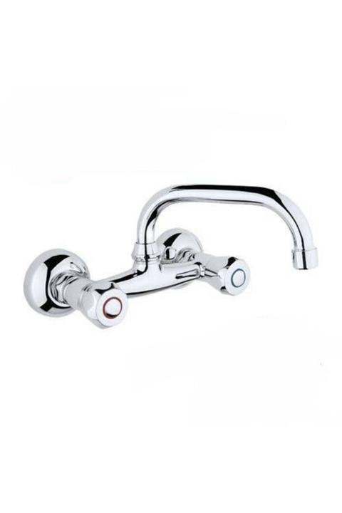 Sardıcı Kampanya Duvardan Klasik Çevirmeli Evye Batarya Musluk