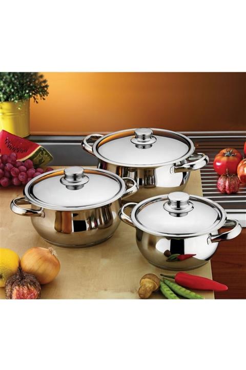 gülsan Milenyum 6 Parça Tencere Seti