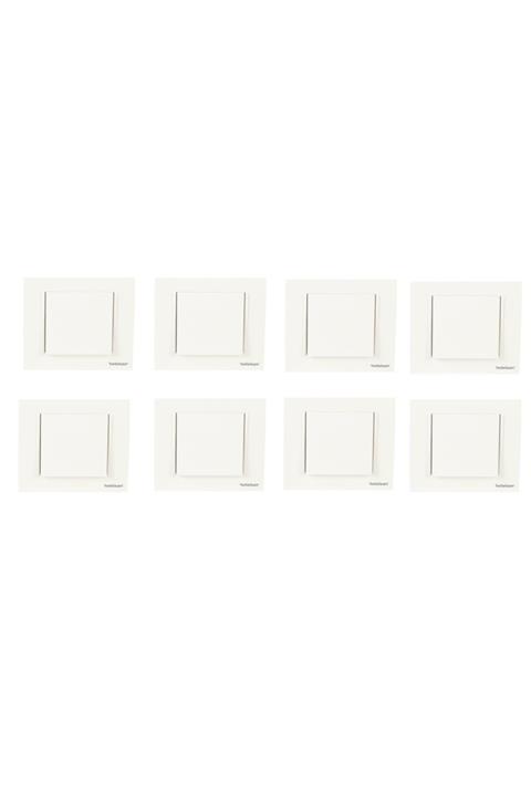 Netelsan Beyaz Anahtar 8 Adet