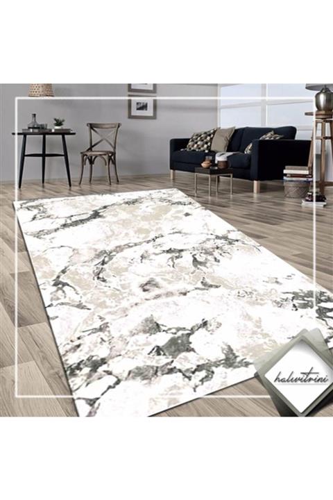 Crea Halı Crea Yolluk Halı 100x200 Diamond 2103 Krem