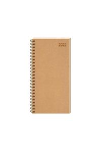 KESKİN COLOR 6 Adet 2022 Aj-73 8x16 Haftalık 12 Aylık Kraft Kapak Spiralli Cep Ajandası