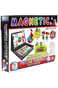 LAÇO KİDS Manyetik Aktiviteler Tangram Puzzle Yazı Tahtası