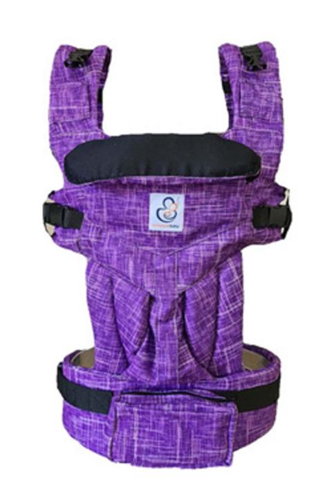 SolomomBaby Mor Her Yöne Kırçıllı Menekşe Ergonomik Kanguru