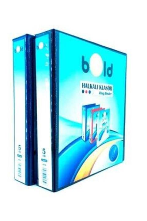 ekipler Bold Klasör 4 Halka 5cm Klasör Pls Mavi