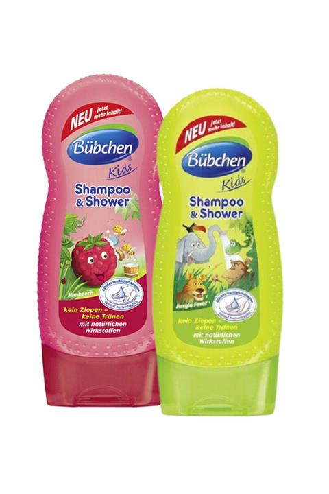 Bübchen Jungle Fever 230 ml Frambuaz Çocuk Şampuan Duş Jeli 230 ml