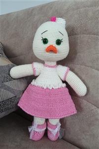 Parmakizi Amigurumi Pembe Ördek Bebek