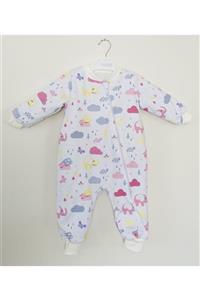ROSE BEBE Kız Fil Desenli Çocuk Uyku Tulumu Elyaf Dolgulu 1-5 Yaş