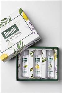 Emek Gliserinli Kolonya 120 Ml - 3'lü Hediye Paketi - Zeytin Çiçeği / Limon / Lavanta