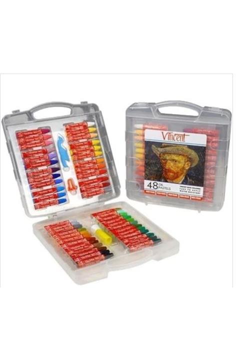 Wincell Vincent 48'li Yağlı Pastel Boya Seti