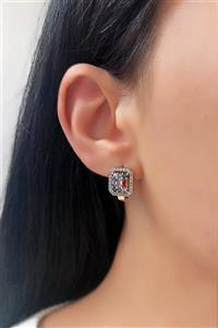 Çlk Accessories Baget Taşlı Halka Küpe Trküpe3802 B34503