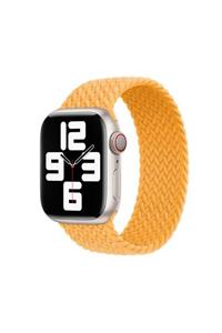 Apple Watch 4/5/6/se/nike/7 38/40/41mm Uyumlu Tek Parça Hasır Örgü Dizayn Xsmall Beden Kordon