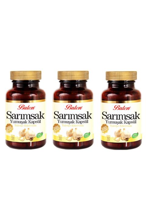 Balen 3 Adet Sarımsak Yağı Yumuşak Kapsül 450 Mg 100 Kapsül