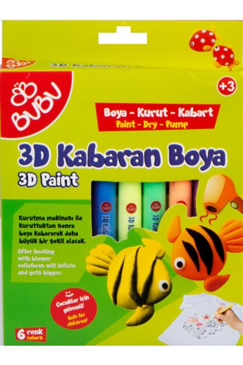 Bubu 3d Kabaran Boya - Boya + Kurut + Kabart