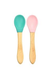 Oioi Kaşık Bambu Yeşil - Pembe