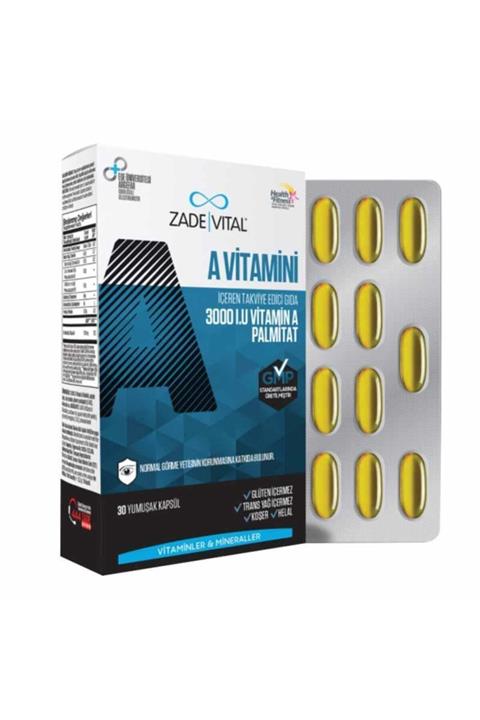 Zade Vital A Vitamini 30 Yumuşak Kapsül