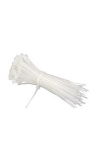 AKSUFEZ (falçata Hediyeli) Plastik Beyaz Cırt Kelepçe 4.8 X 250 Mm 100 Lü Tnr-0440
