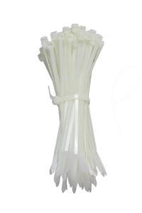 AKSUFEZ Plastik Beyaz Cırt Kelepçe 4.8 X 250 mm 100 Lü Tnr-0393