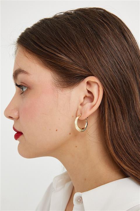 Çamoğlu Kuyumculuk Kadın Altın Versace Grek Model Küpe