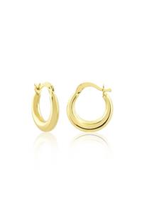 Kuyucu Altın Parlak Halka Küpe 14.25 Mm – 3.20 Mm