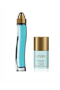 Oriflame Divine Edt 50 ml Kadın Parfüm + Roll-on Deodorant Seti 6849681481981534