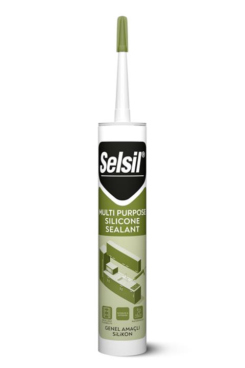 Selsil Silikonize Mastik Beyaz