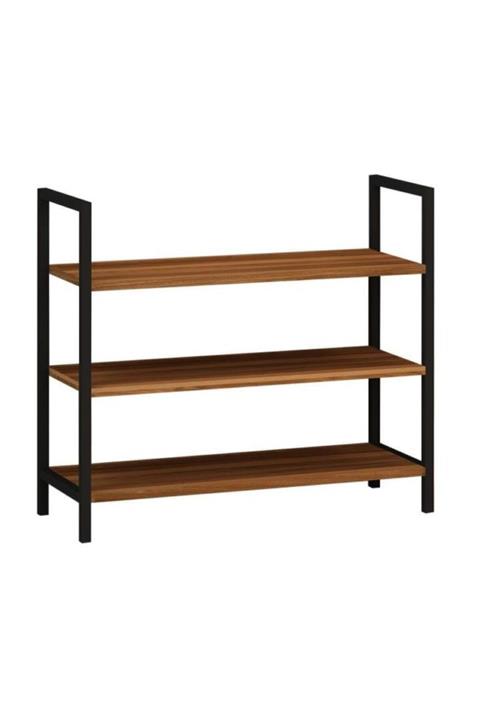 Yelken Kahverengi Banio Ayakkabılık 3 Raflı