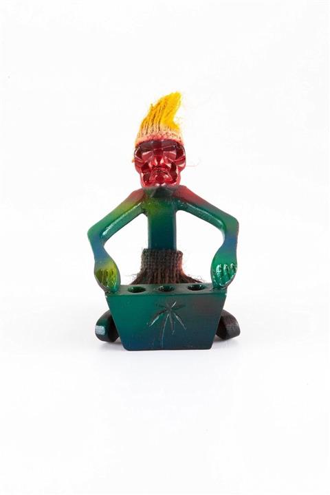 Dünyadan Hediyeler Ahşap Kalemlik Primitif Aborjin Temalı